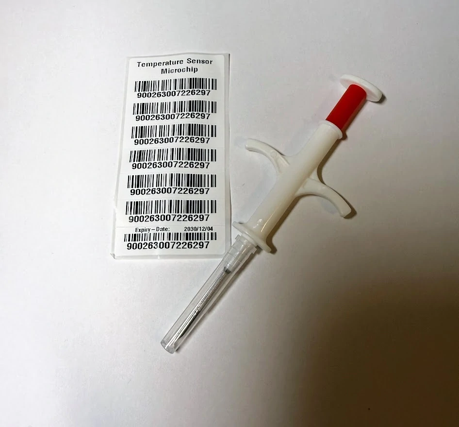 MIKROČIP ISO 1,4×8 MM s čidlem teploty